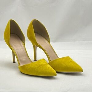 J. Crew Size 7 Yellow Suede Heels